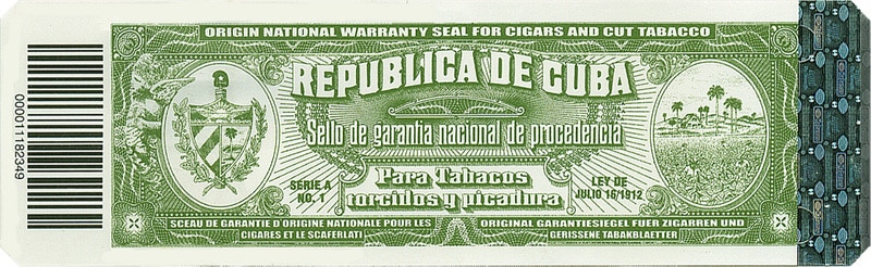 0 Euro Schein Kuba 2019 · Habano Havanna-Zigarre · CUAC 2019-1 o € Banknote 
